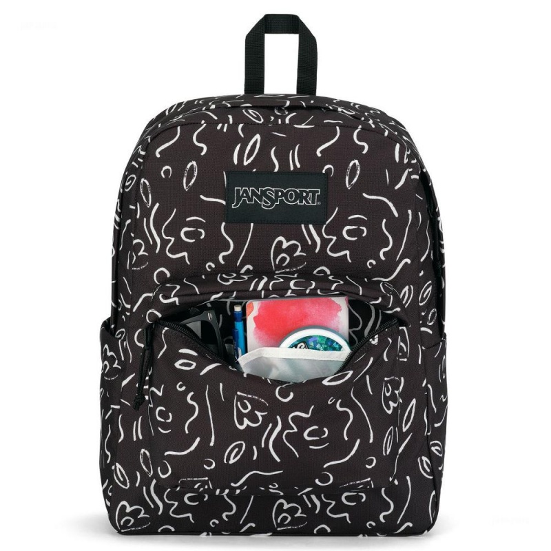 Jansport SuperBreak® A Klasik Pack Sırt Çantası Siyah Beyaz | TR3089ZG