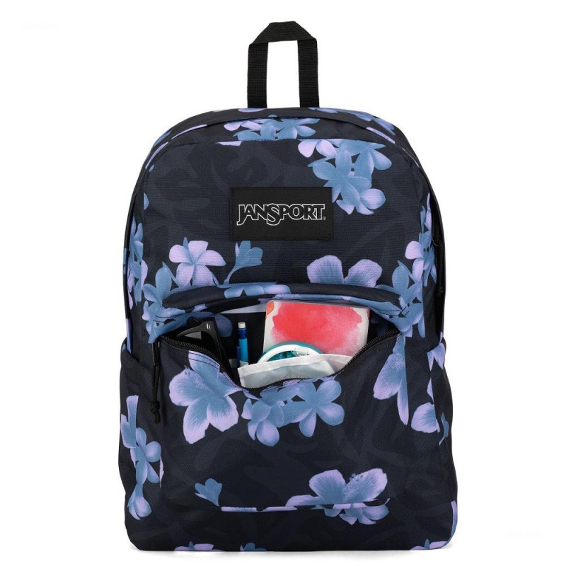 Jansport SuperBreak® Plus - Laptop Sırt Çantası Siyah Mavi | TR3107WY